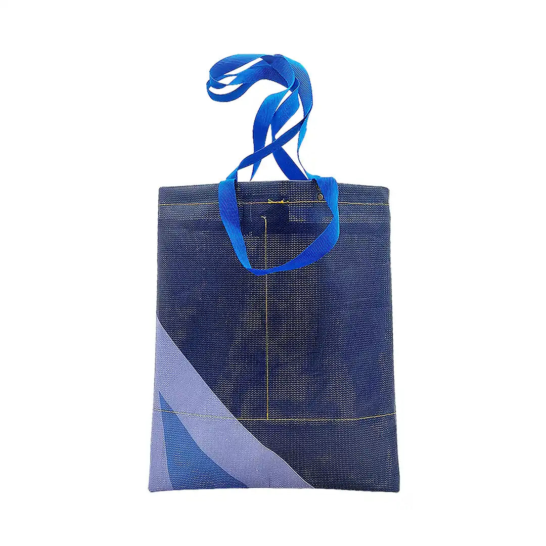 Jack Tote Bag 1023 by ReCreate, made from micro-perforated reclaimed banner with two inner pockets and hand or shoulder carry. - back