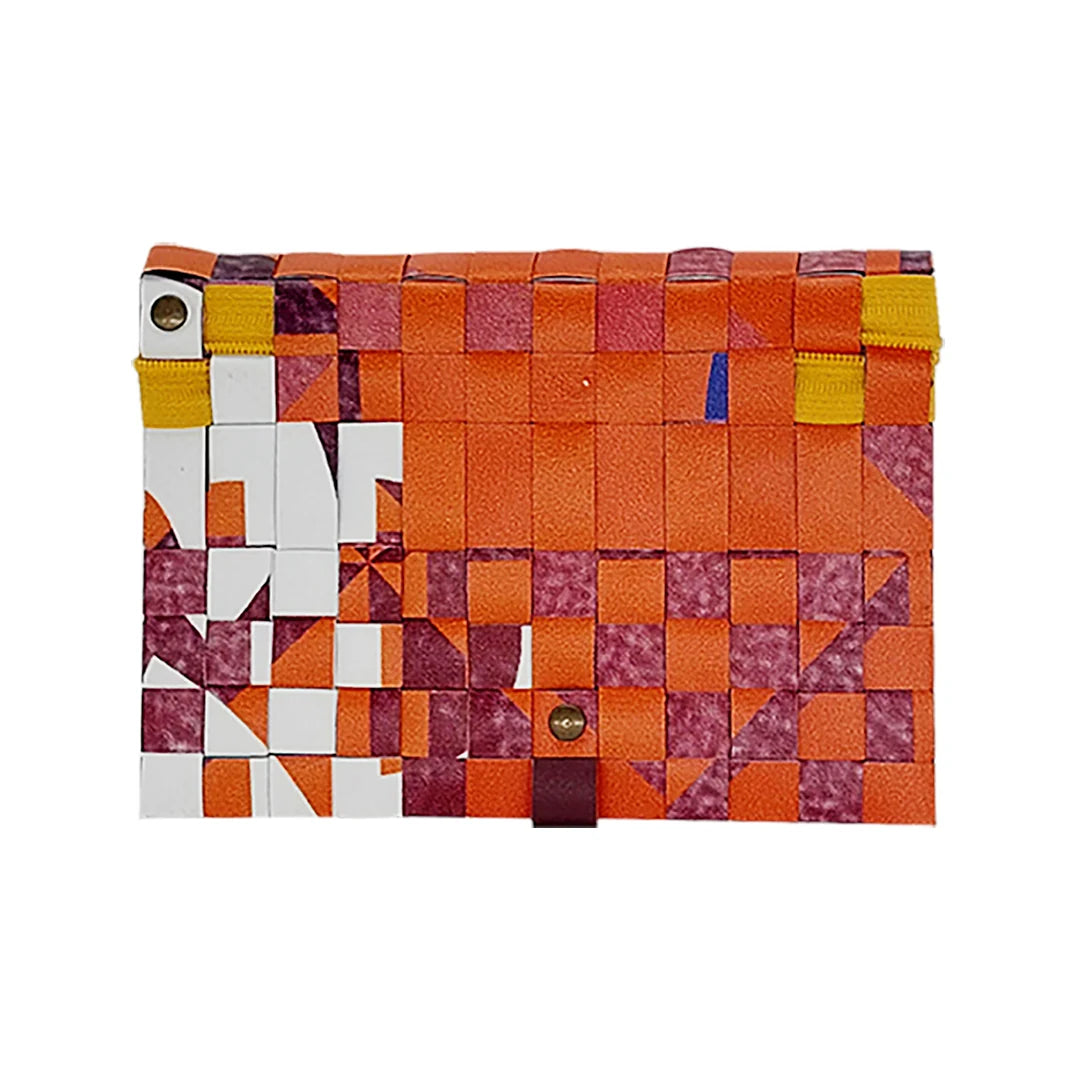 Katie Wallet 225 is a versatile ReCreate wallet made from reclaimed advertising banner, with space for documents, money and a small notebook. - back